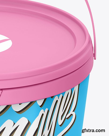 Matte Ice Cream Bucket Mockup 50691