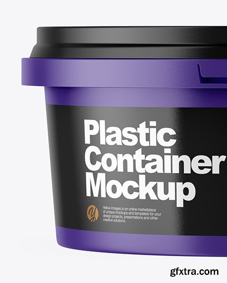 Matte Plastic Container Mockup 50701