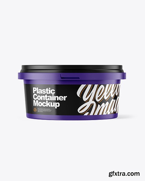 Matte Plastic Container Mockup 50701