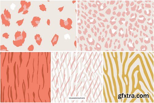 Animal Print Seamless Patterns