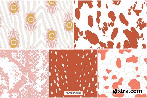 Animal Print Seamless Patterns