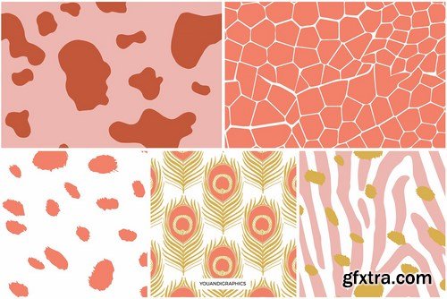 Animal Print Seamless Patterns