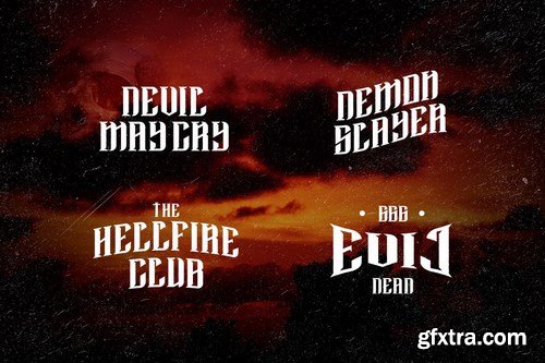 Satanic - Decorative Bold Display Typeface