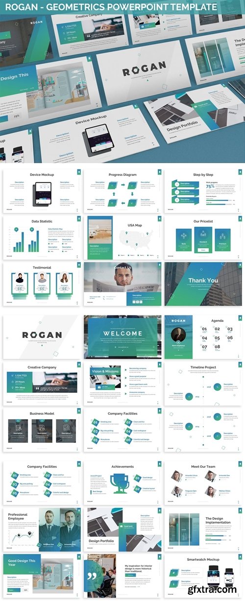 Rogan - Geometrics Powerpoint Template