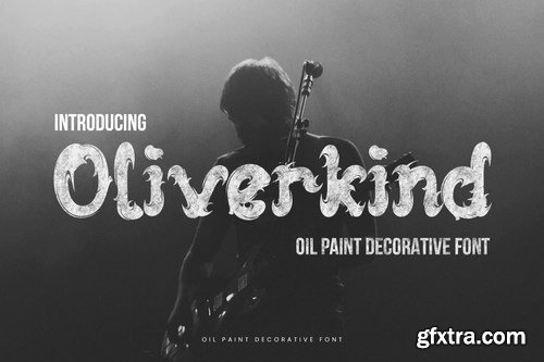 Oliverkind - Oil Paint Decorative Font