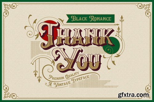 Black Romance - Vintage Blackletter Shadow Font