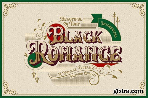 Black Romance - Vintage Blackletter Shadow Font