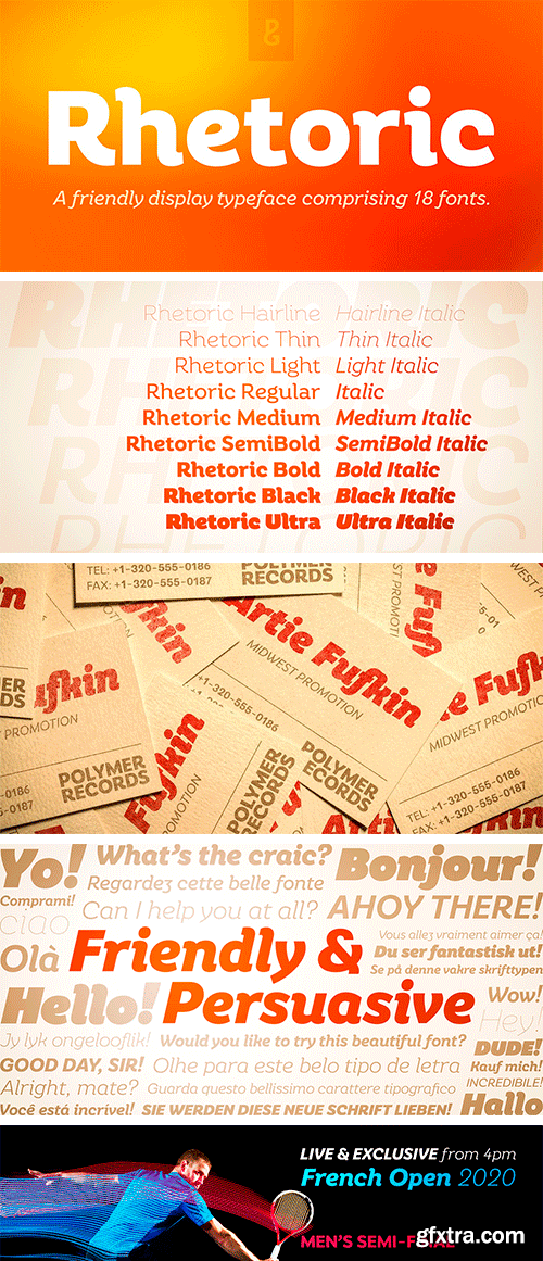 Rhetoric Font Family