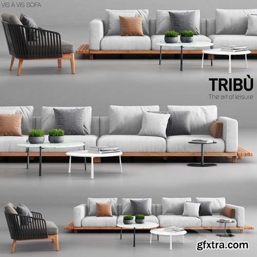 Tribu Vis a Vis Sofa and Mood Club Chair