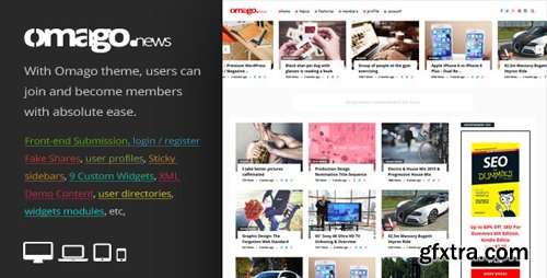 ThemeForest - Omago News v1.9 - User Profile Membership & Content Sharing Theme - 20727955