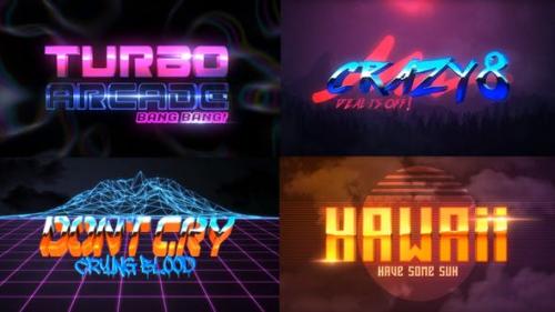 Videohive - 80S 4 Pack Logo Intro