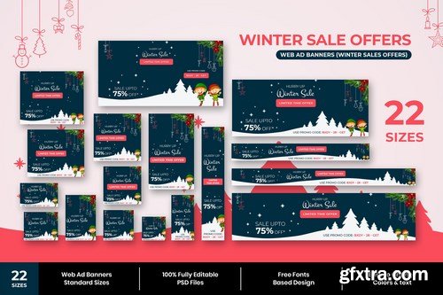 Winter Sale Web Ad Banners