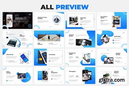 Mobile App Powerpoint Google Slides and Keynote Templates