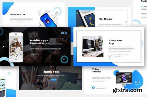 Mobile App Powerpoint Google Slides and Keynote Templates