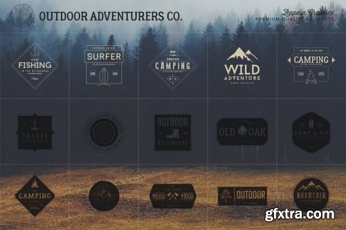 MightyDeals 150 Customizable Outdoor Adventurers Logos