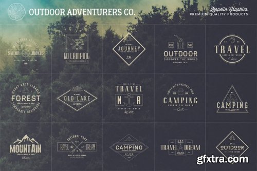 MightyDeals 150 Customizable Outdoor Adventurers Logos