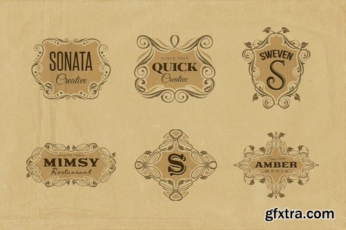 MightyDeals BUNDLE of 500+ Retro/Vintage Design Elements