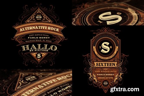 MightyDeals BUNDLE of 500+ Retro/Vintage Design Elements