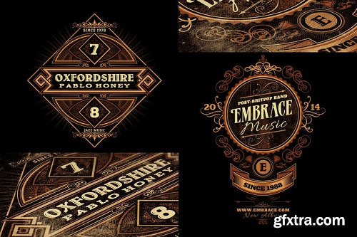 MightyDeals BUNDLE of 500+ Retro/Vintage Design Elements