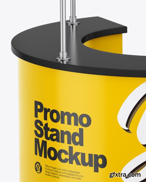 Glossy Promo Stand Mockup 50902