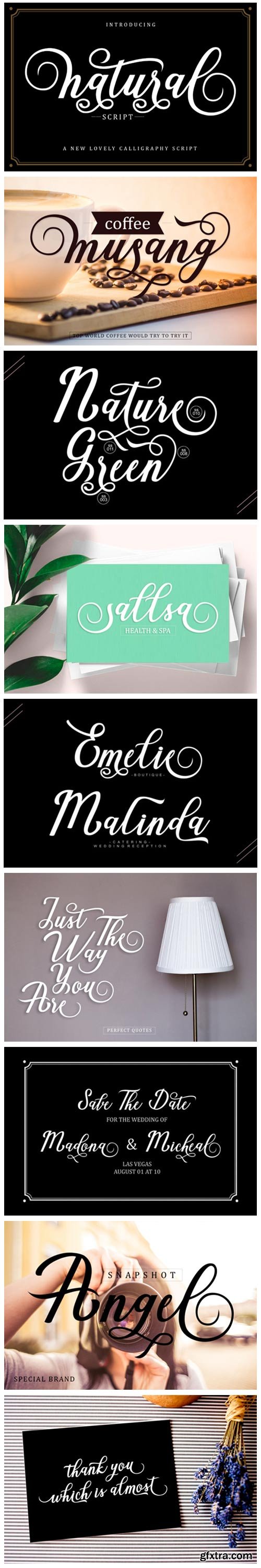 Natural Script Font