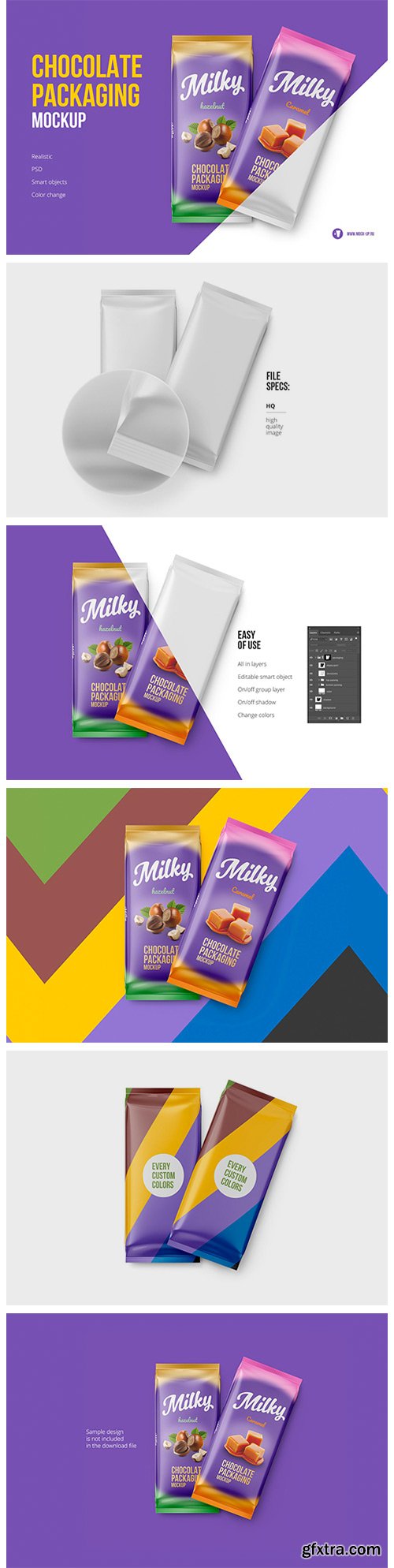 Two Chocolate Bar Mockup 4014108