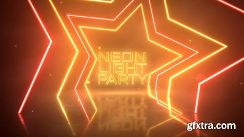 VideoHive Neon Light Party Opener 24969984