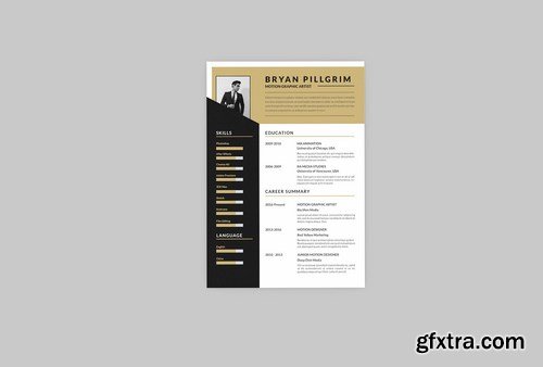 Motion Graphic Resume Designer