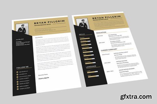 Motion Graphic Resume Designer