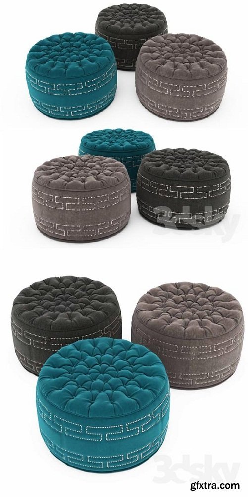 Pouf Collection 11 3d models