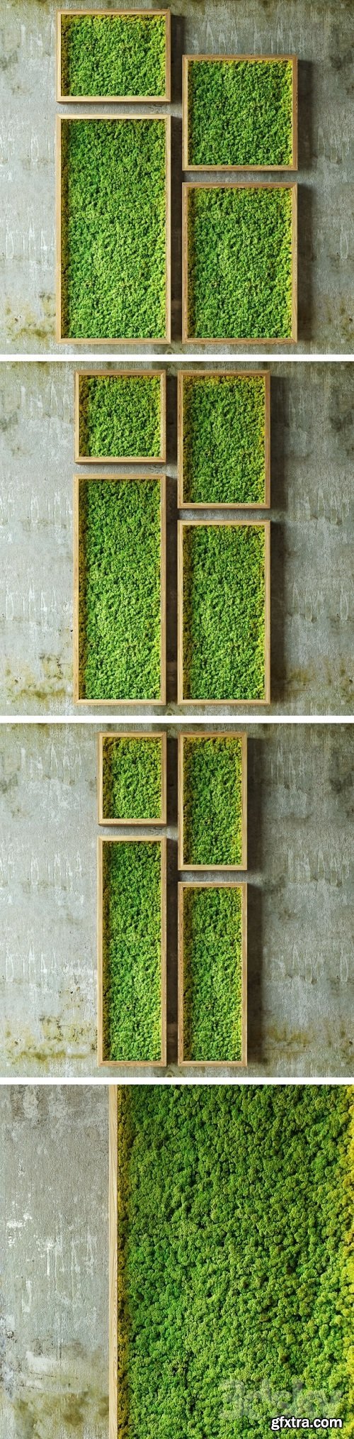 Moss walls 3d Model