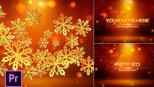 Videohive - Snowflakes Logo - Premiere Pro