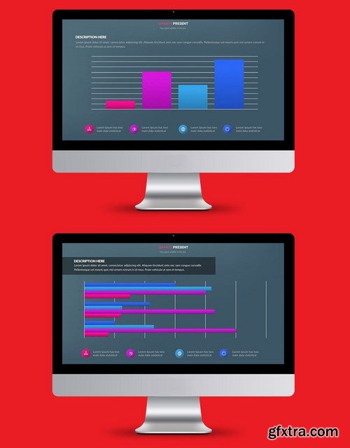 Business Graph Powerpoint and Keynote Templates