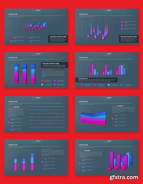 Business Graph Powerpoint and Keynote Templates