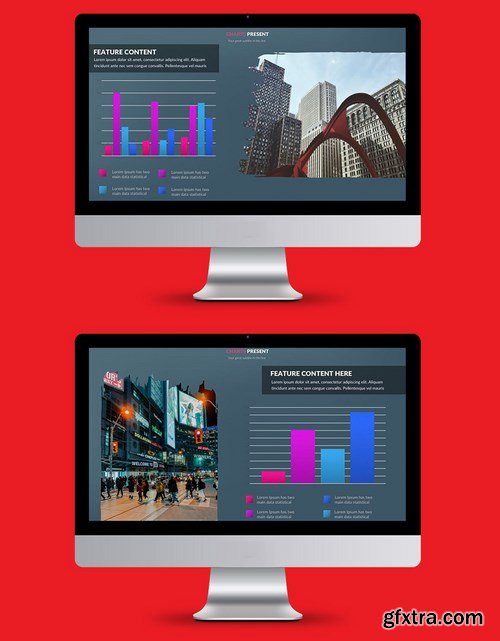 Business Graph Powerpoint and Keynote Templates