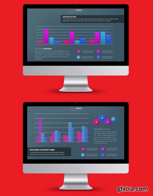 Business Graph Powerpoint and Keynote Templates