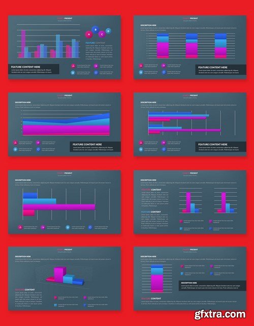 Business Graph Powerpoint and Keynote Templates