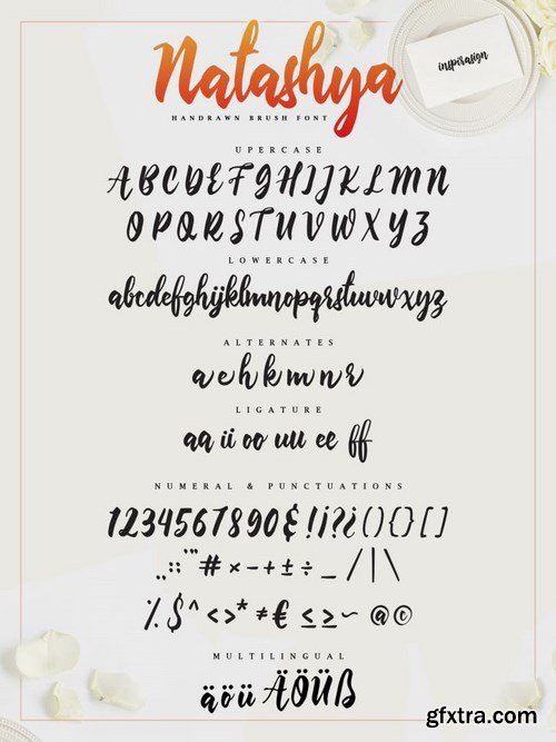 Natashya - Hand-drawn Brush Font