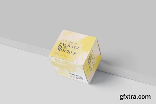 Package Box Mock-Up Set - Flat Square