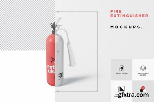 Fire Extinguisher Mockup Set