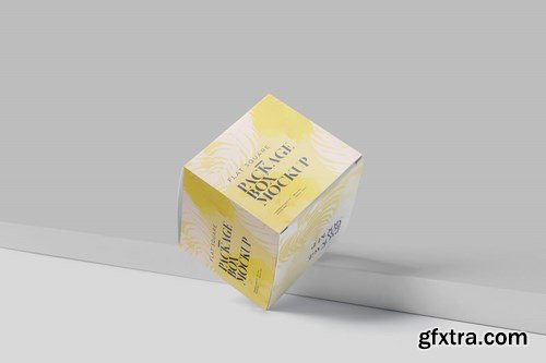 Package Box Mock-Up Set - Flat Square