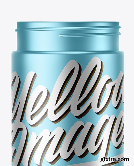 Metallic Round Jar Mockup 50935