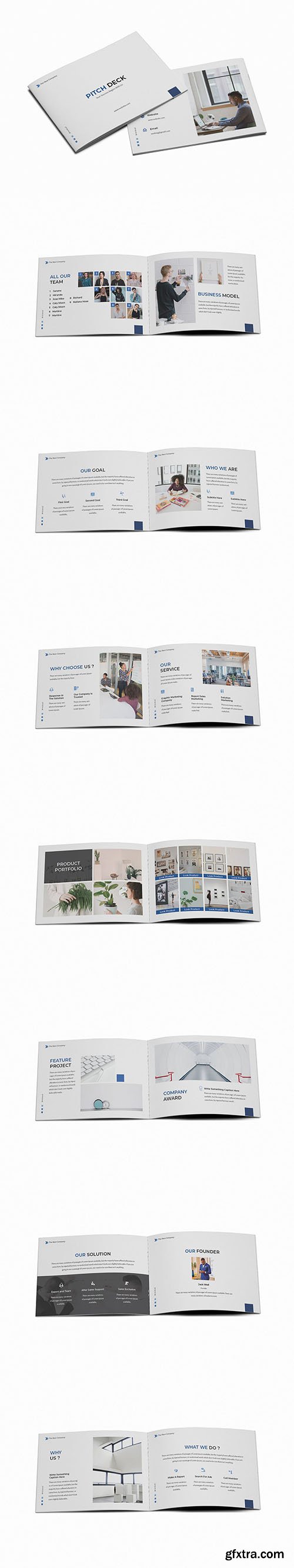 Pitch Deck Business A5 Brochure