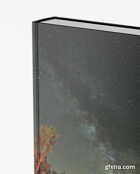 Book w/ Glossy Cover Mockup - Half Side View 50826
