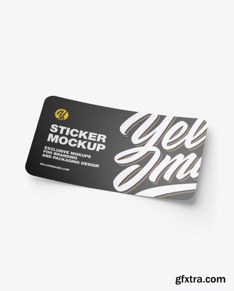 Matte Sticker Mockup 50944