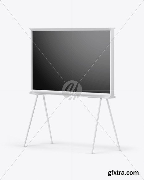 Samsung The Serif TV Mockup - Half Side View 50871