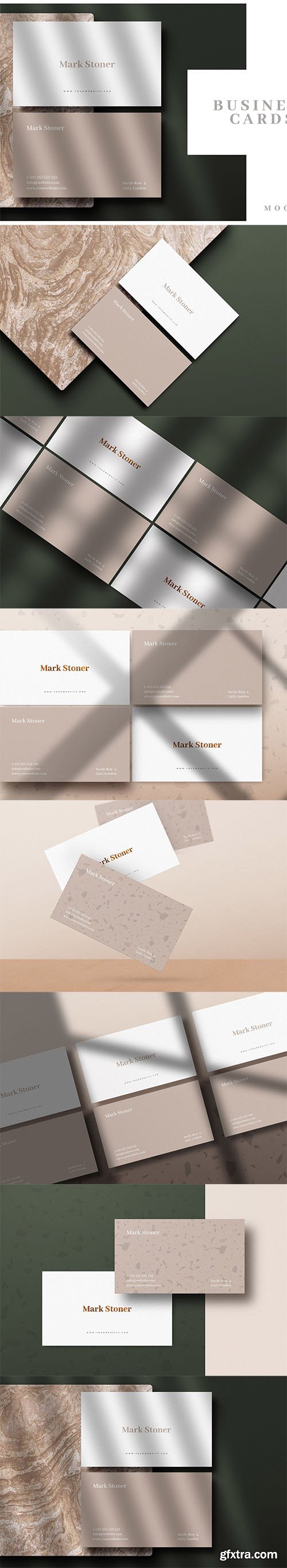 8 Premium Business Card Mockups