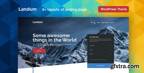 ThemeForest - Landium v2.2.2 - WordPress App Landing Page - 18914504