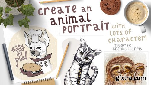 Create an Animal Portrait - with lots of character!