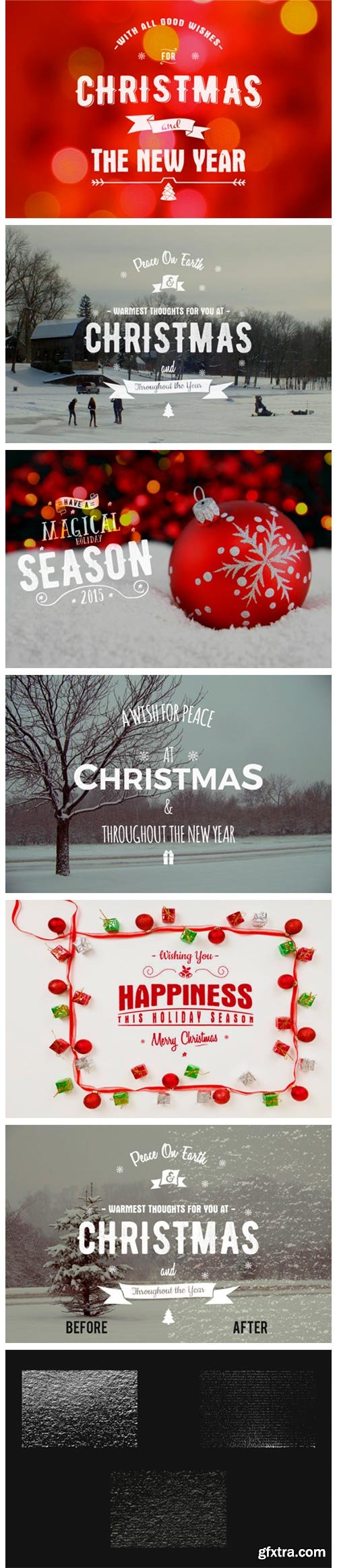 Christmas Photo Overlays & Textures SVG 1978129